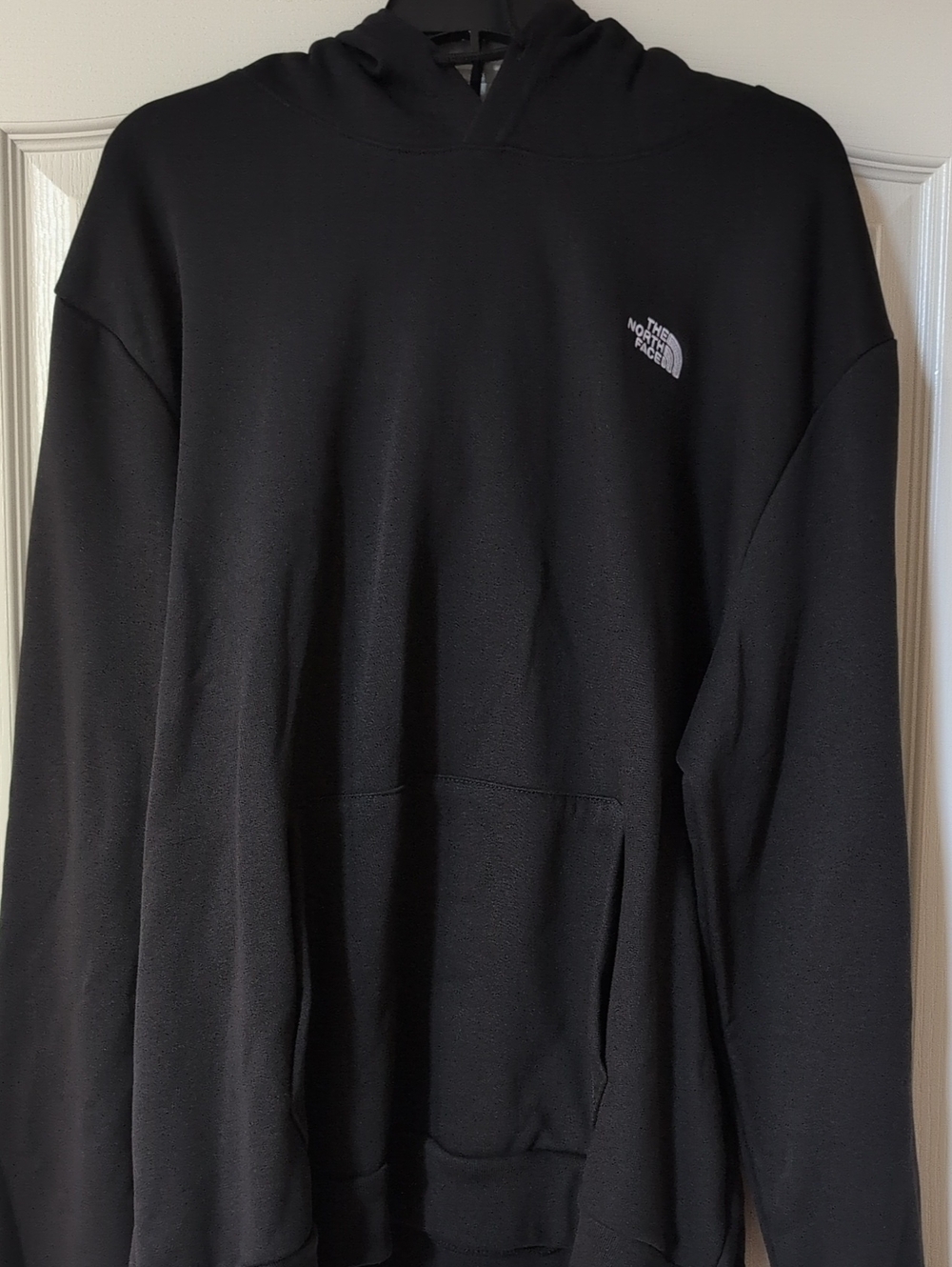 The North Face Men's Black Crewneck Hoodie with Chest Logo